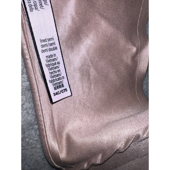 VICTORIA'S SECRET Nude Lined Semi Demi Lightly Lined Wired Convertible Bra - Picture 9 of 10